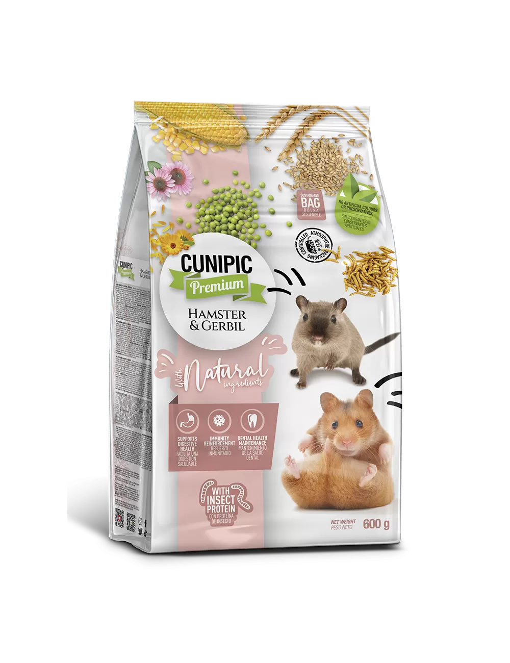 CUNIPIC - Alimento Premium para Hamsters e Gerbilos