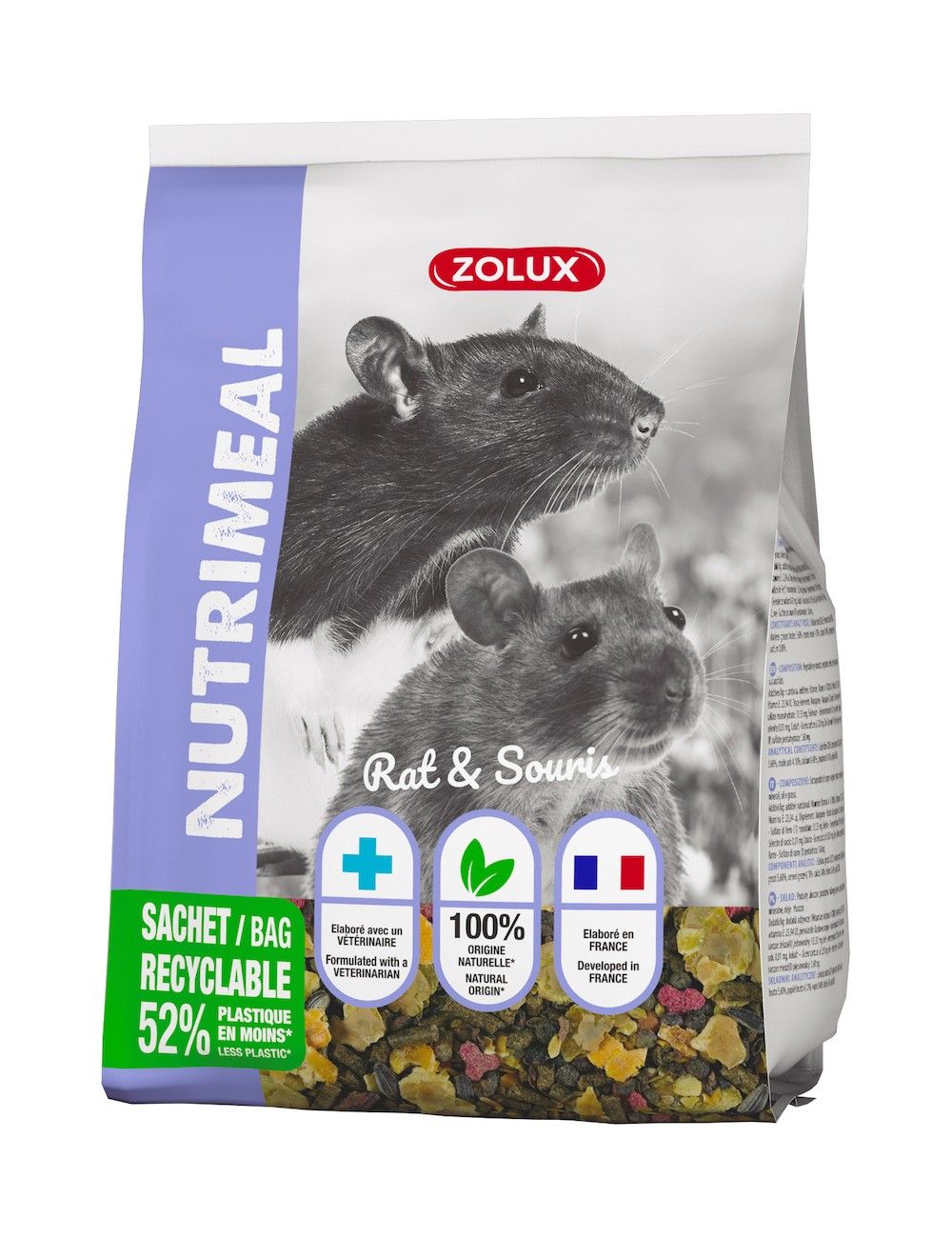 ZOLUX - Nutrimeal Muesli Rat & Souris 800g