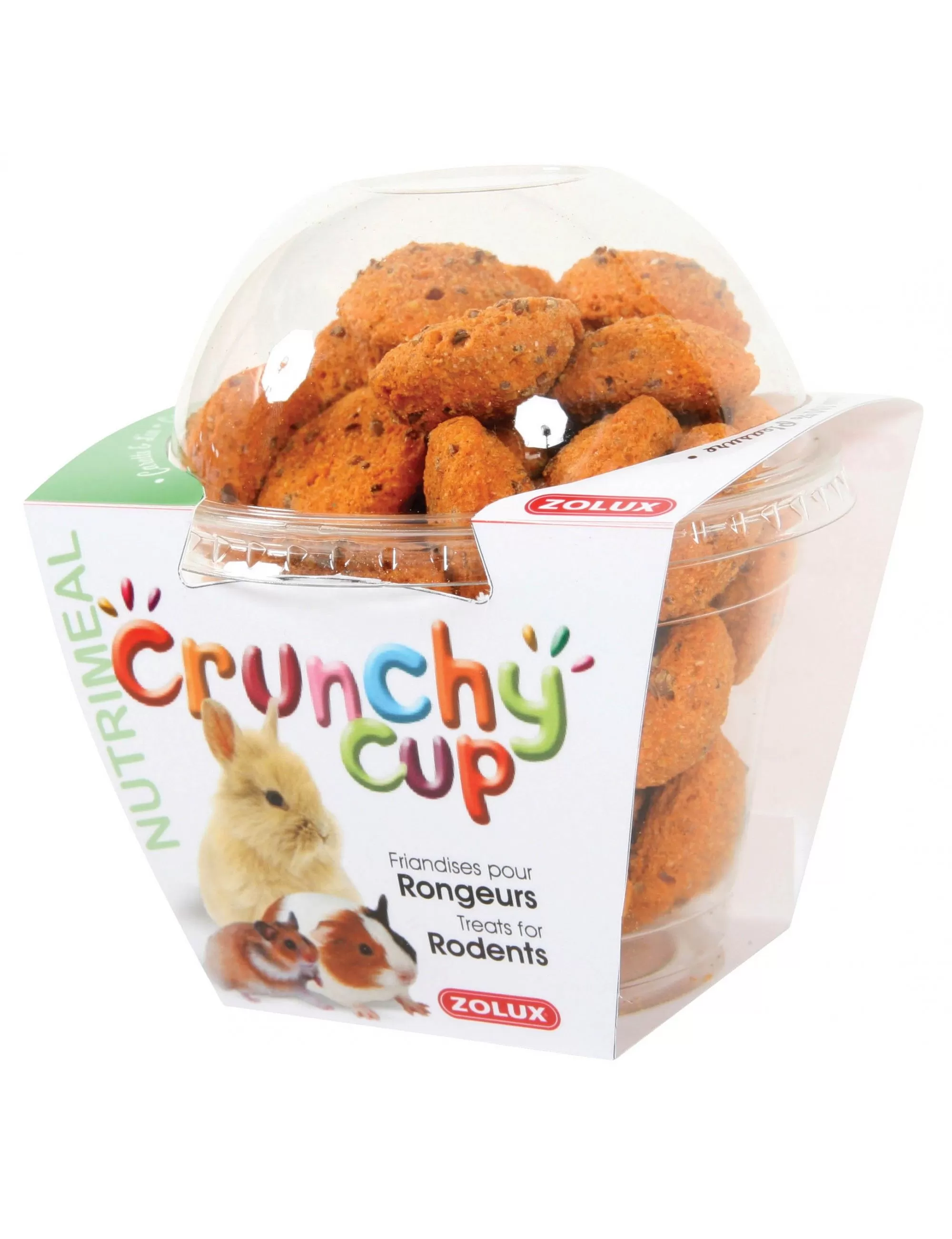 ZOLUX - Crunchy Cup Nuggets Carotte-Lin