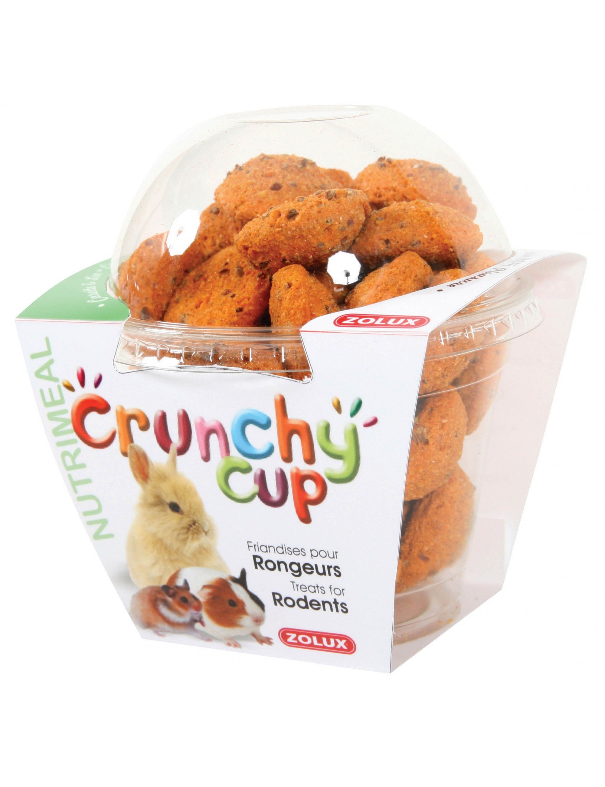 ZOLUX - Crunchy Cup Nuggets Karotten-Flachs