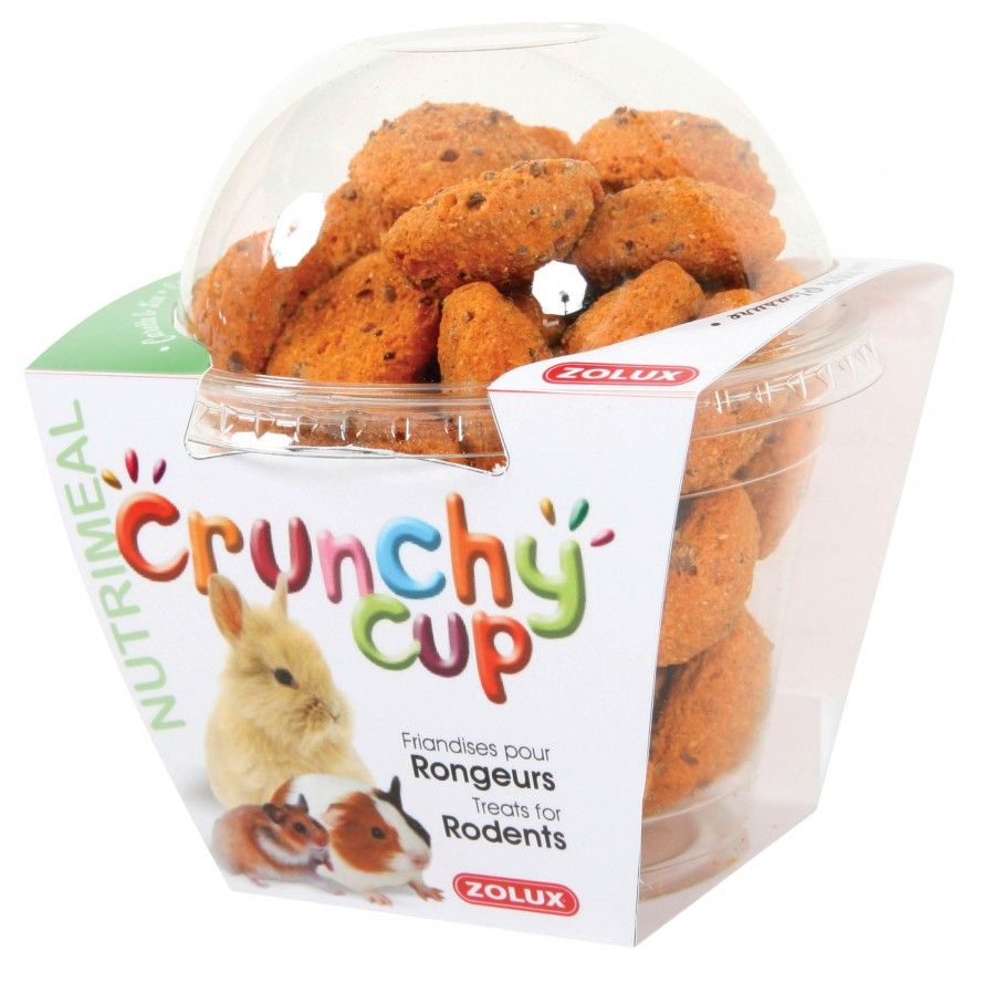 ZOLUX - Crunchy Cup Nuggets Carotte-Lin