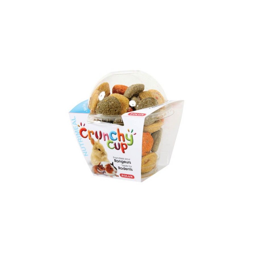 ZOLUX - Crunchy Cup Mix Natur-Karotte-Luzerne