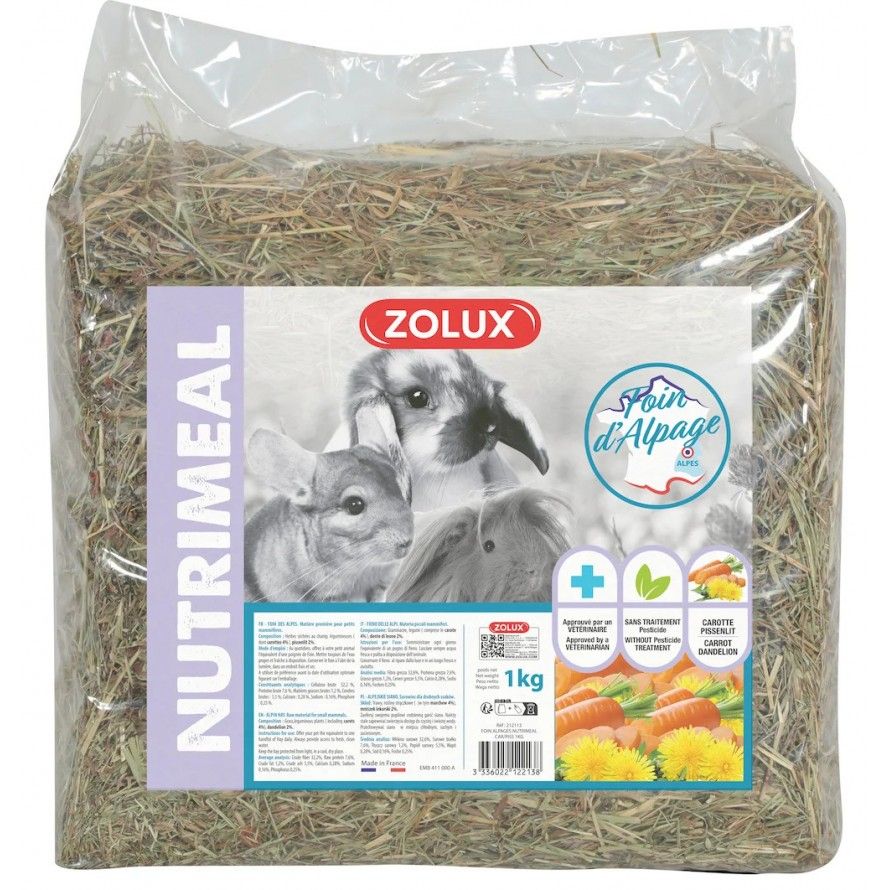 ZOLUX - Foin d'Alpage Premium Carotte-Pissenlit