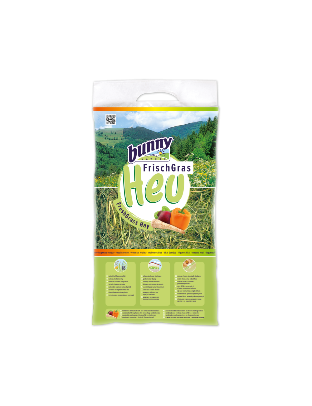 BUNNY NATURE - Feno de Erva Fresca com Legumes