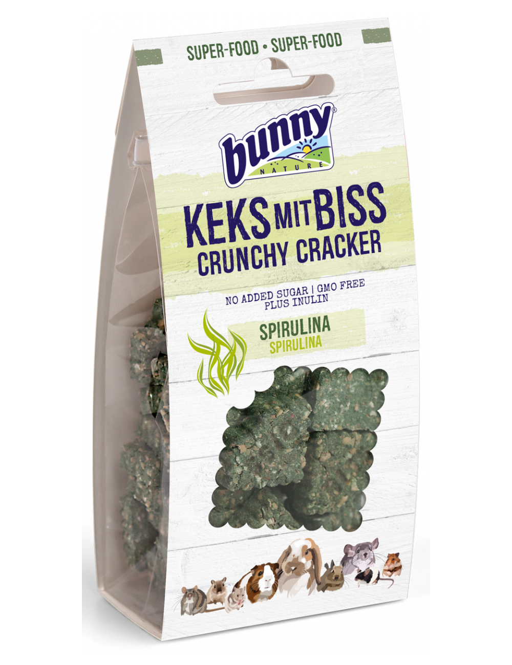 BUNNY NATURE - Biscoito Crocante Spirulina