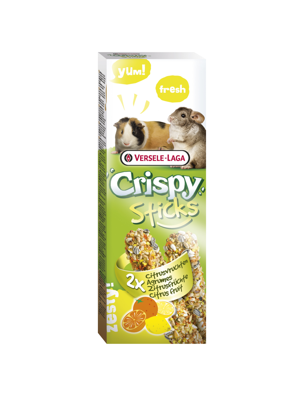 VERSELE LAGA - Crispy Mega Sticks Cobayes - Chinchillas, VERSELE LAGA - Crispy Mega Sticks Cobayes - Chinchillas, Agrumes