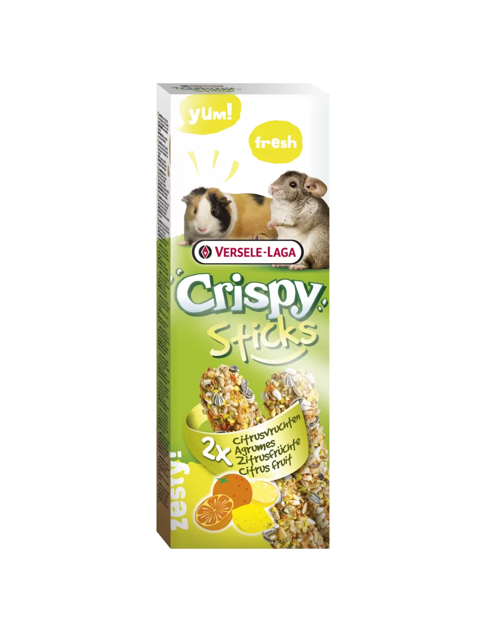 VERSELE LAGA - Crispy Mega Sticks Cobayes - Chinchillas, VERSELE LAGA - Crispy Mega Sticks Cobayes - Chinchillas, Agrumes