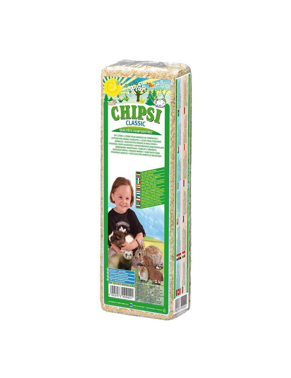 CHIPSI - Classic Litière pour Rongeurs 1kg - 15L