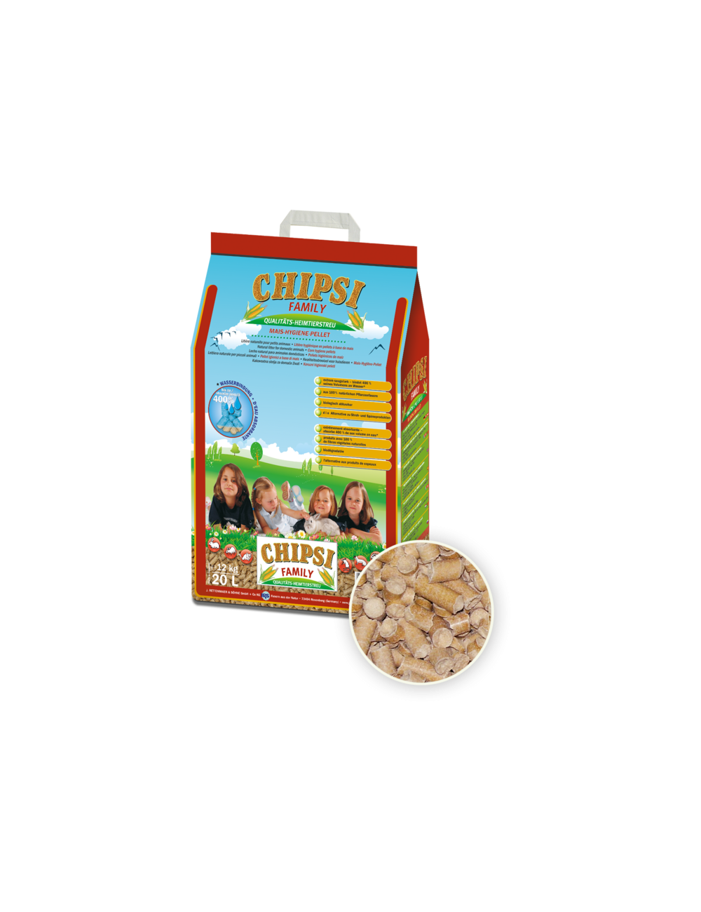 CHIPSI - Family - Corn Pellets Litter