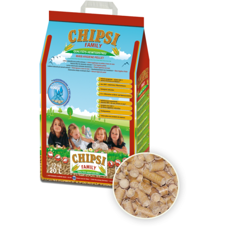 CHIPSI – Familie – Streu aus Maispellets