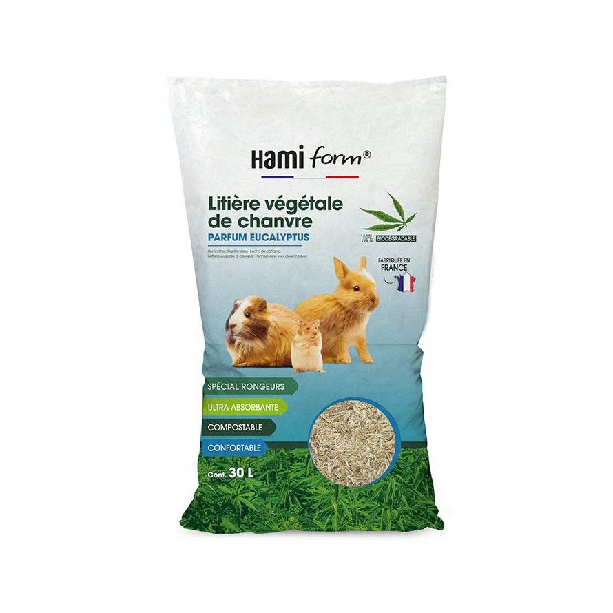 HAMIFORM - Lettiera in Canapa con Eucalipto 30l