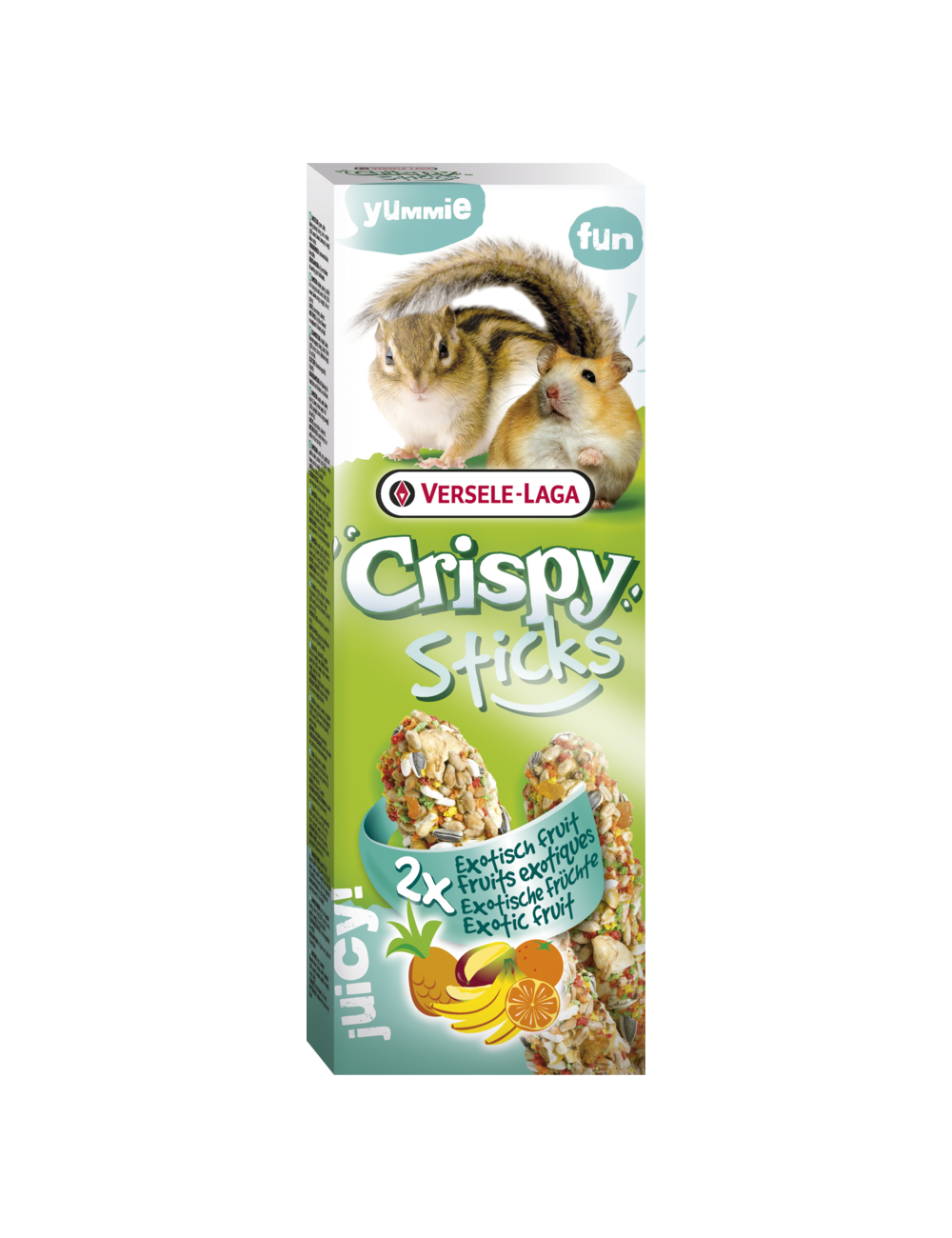 VERSELE LAGA - Crispy Mega Sticks Criceto - Scoiattolo, Frutti esotici