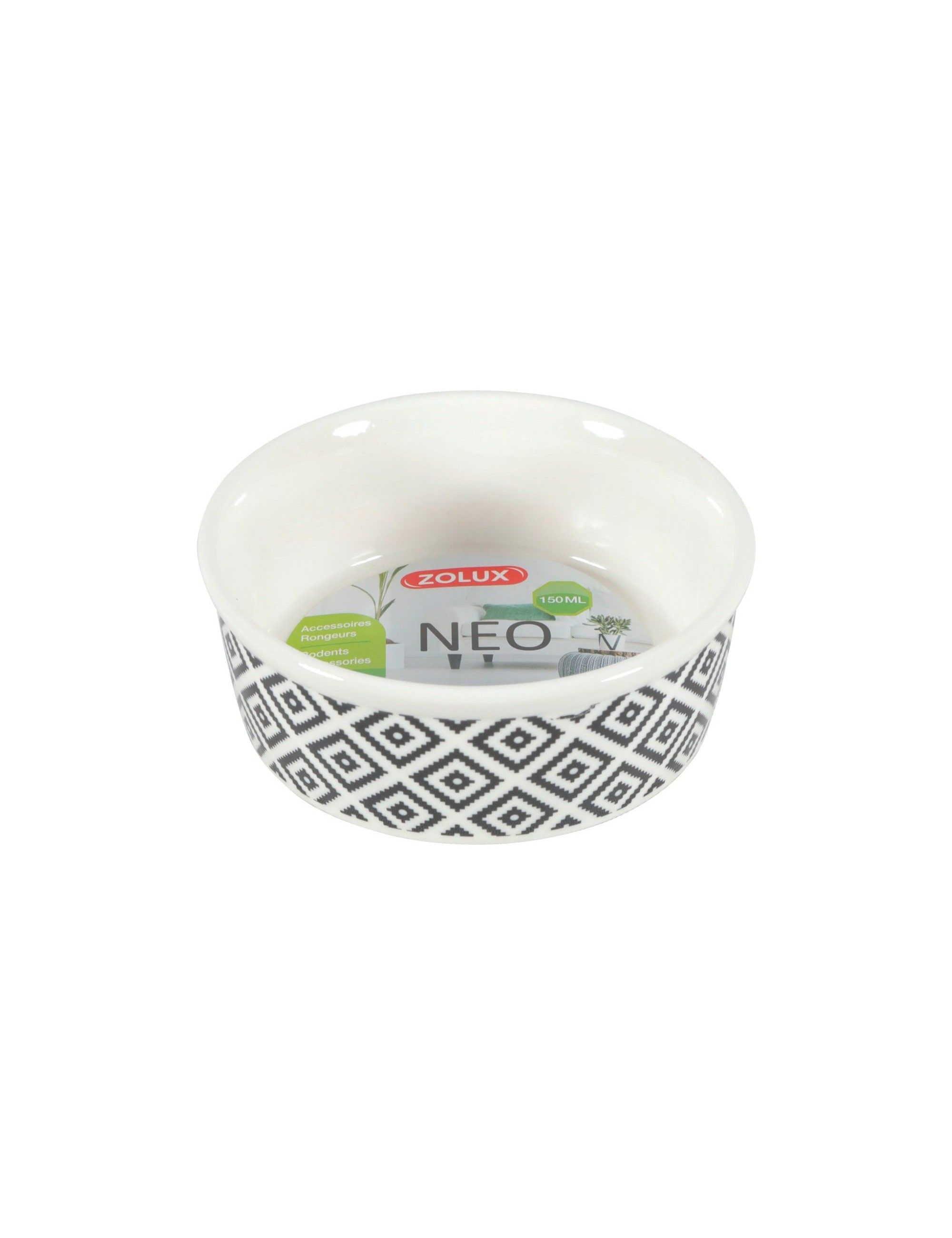 ZOLUX - Écuelle en Grès "NEO" - Blanche - 150ml