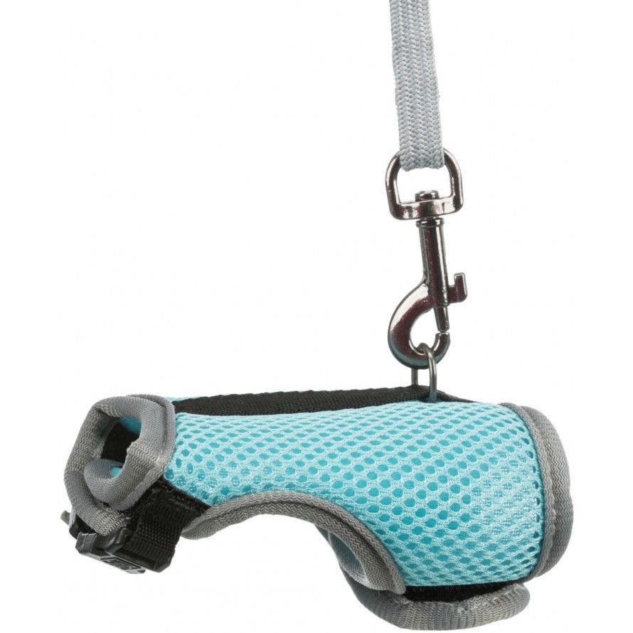 TRIXIE - Soft harness with blue leash