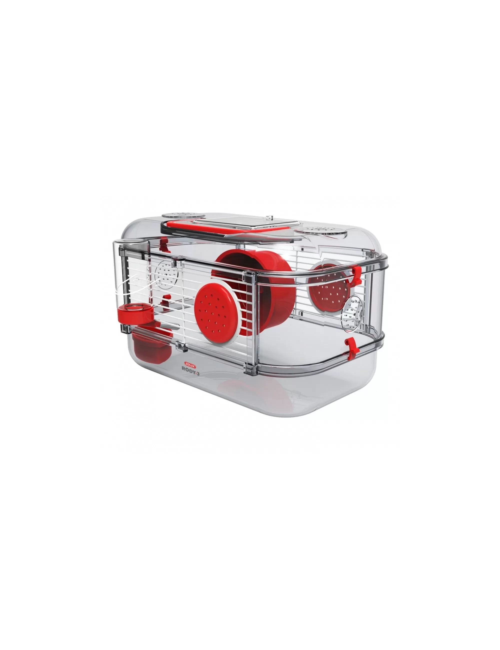 ZOLUX - Cage "Rody 3 mini" pour petits rongeurs rouge