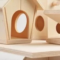 DUVO+ - Terrain de jeu avec Maisonnettes pour Hamster et Souris