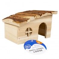 DUVO+ - Petite Maison en Bois pour Hamster et Souris