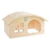 RESCH - Solid Wood House for Rabbits and Guinea Pigs