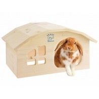 RESCH - Solid Wood House for Rabbits and Guinea Pigs