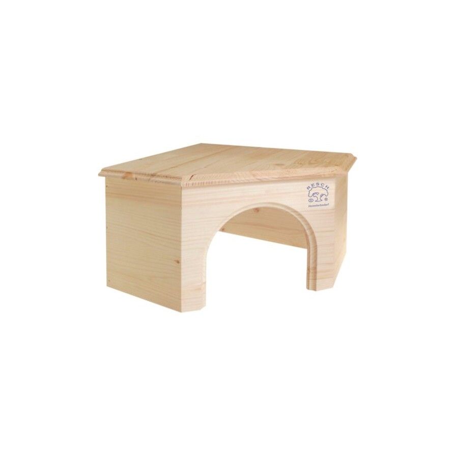 RESCH - Solid Wood Corner House for Rabbit and Guinea Pig