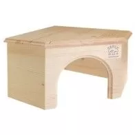 RESCH - Solid Wood Corner House for Rabbit and Guinea Pig