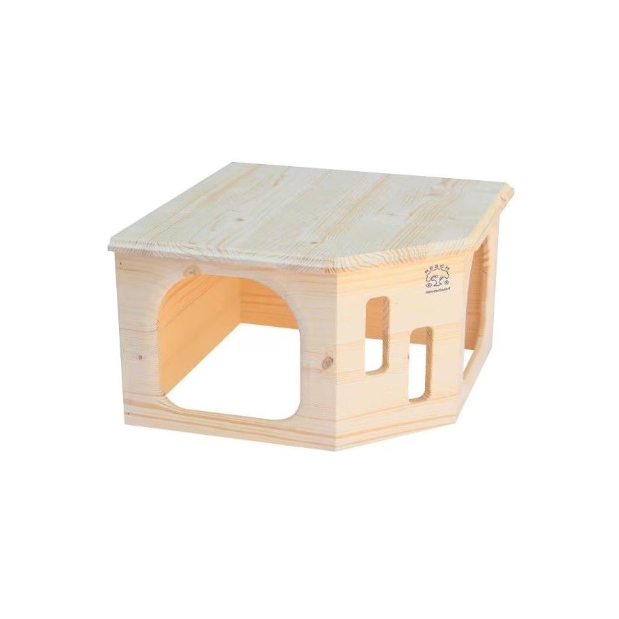 RESCH - Large Corner House for rabbit and guinea pig