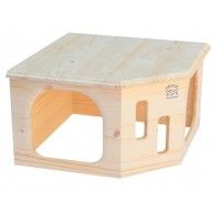 RESCH - Large Corner House for rabbit and guinea pig