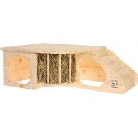 RESCH - Cave with rack for dwarf rabbit and guinea pig