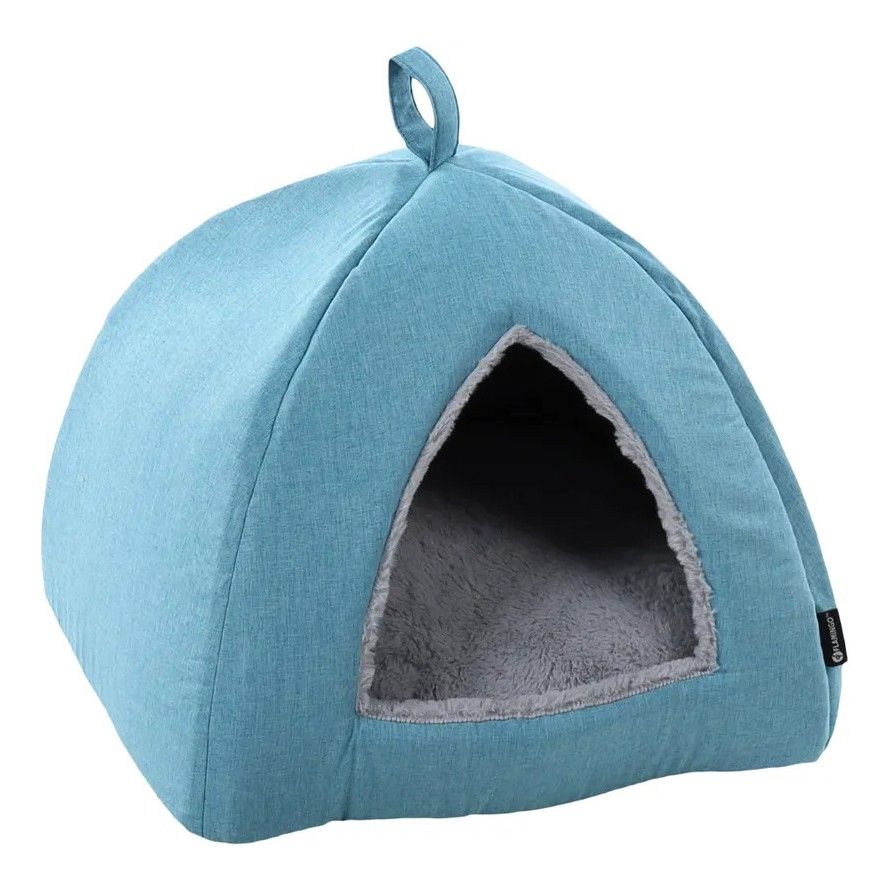 FLAMINGO - Grand Igloo Douillet pour Lapin bleu