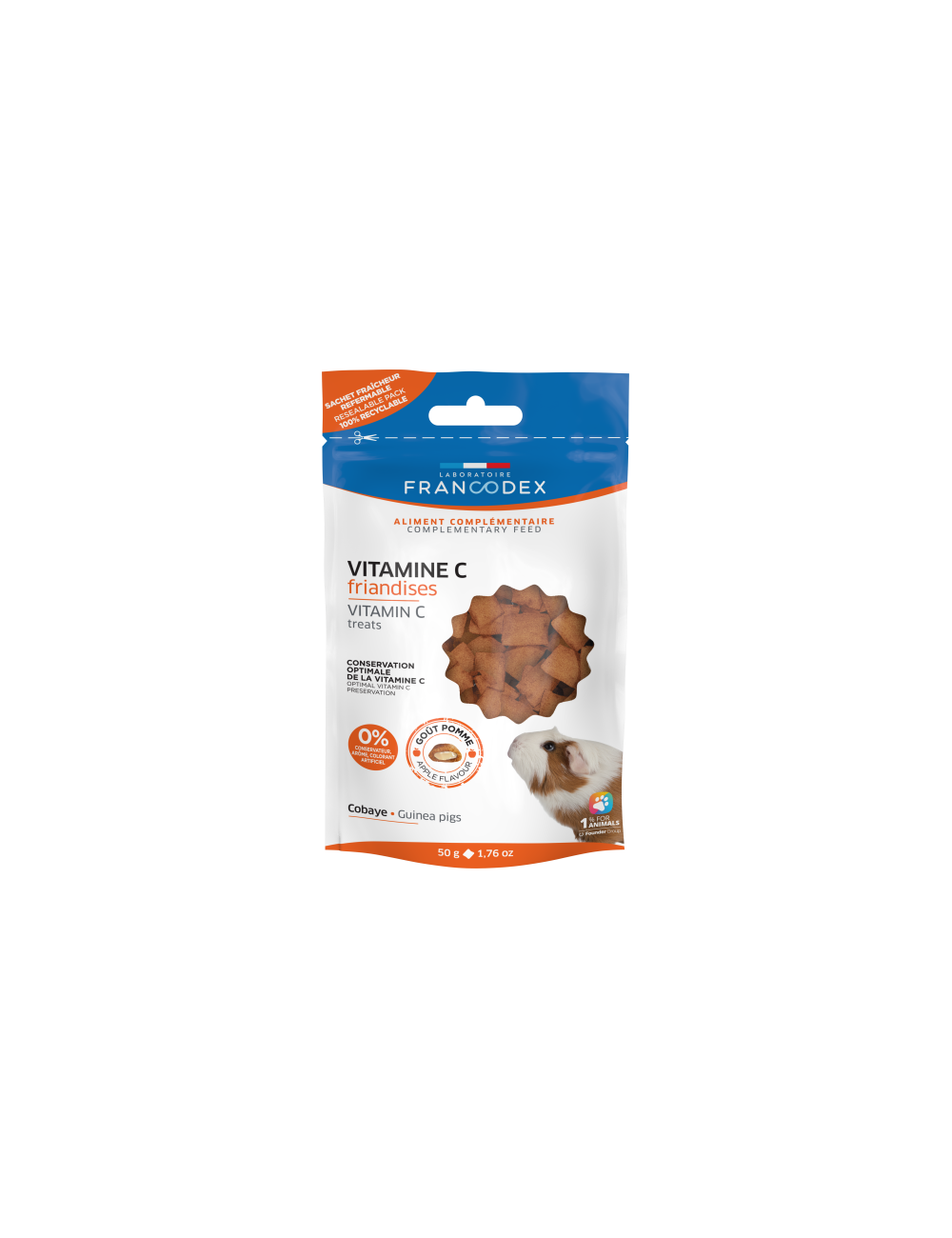 FRANCODEX - Friandises Vitamine C pour Cochon d'Inde