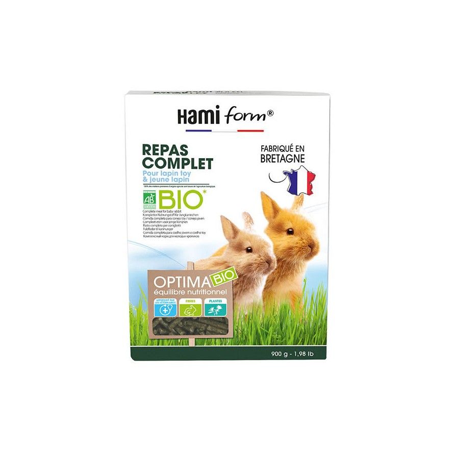 HAMIFORM - Optima BIO Lapin Toy & Jeune Lapin 900g