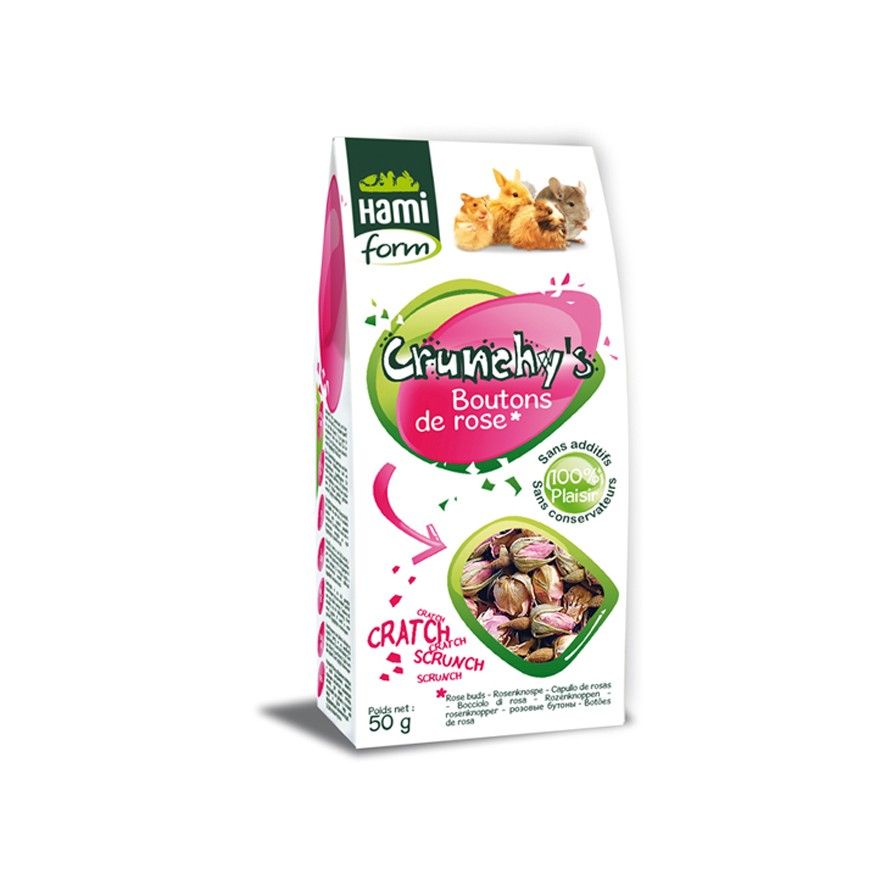 HAMIFORM - Crunchy's - Botões de Rosa para Roedores