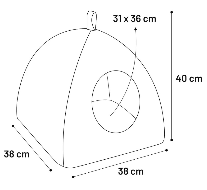 FLAMINGO - Grand Igloo Douillet pour Lapin