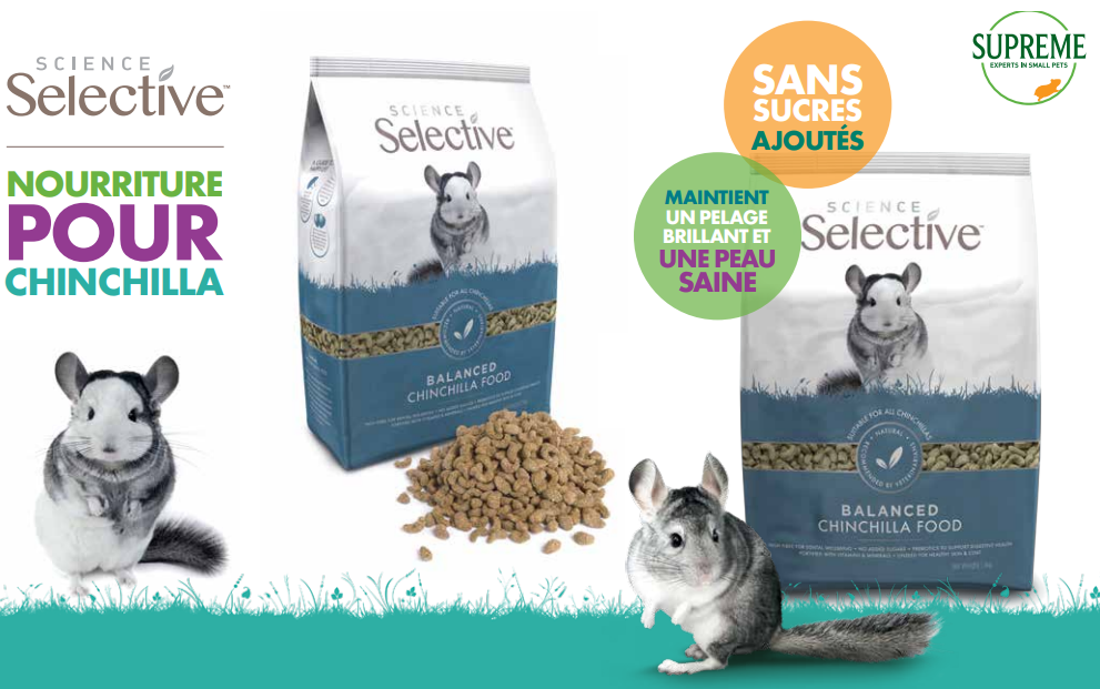 Les avantages de l'aliment SCIENCE SELECTIVE - Chinchilla